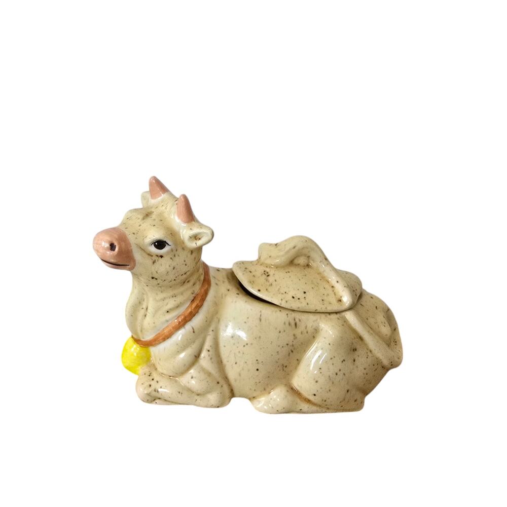 Vintage Kenmar Ceramic Cow Sugar Bowl